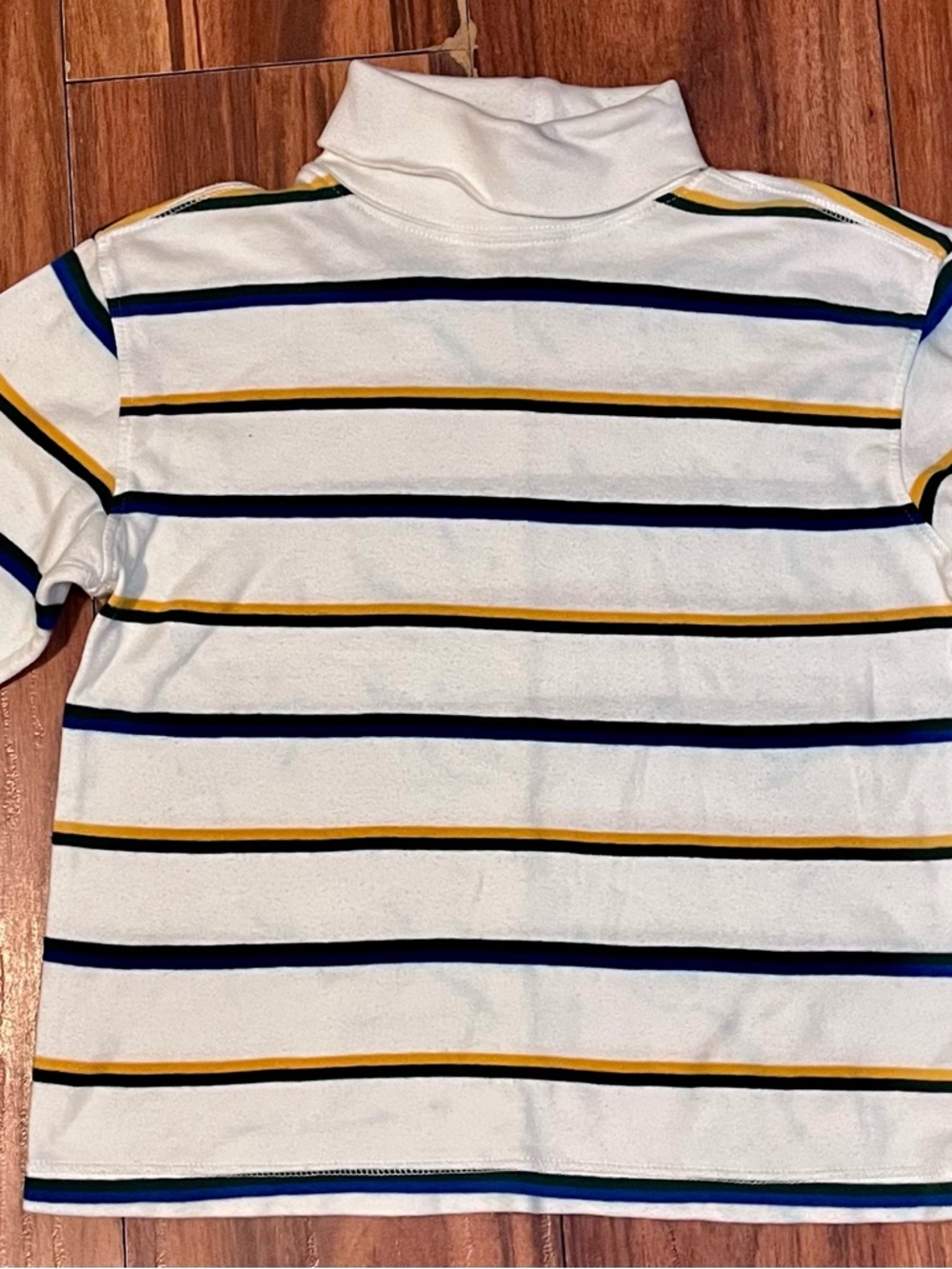 GAP Boys Size Med Long Sleeve Turtleneck with Blue and Yellow Stripes
3 for $36